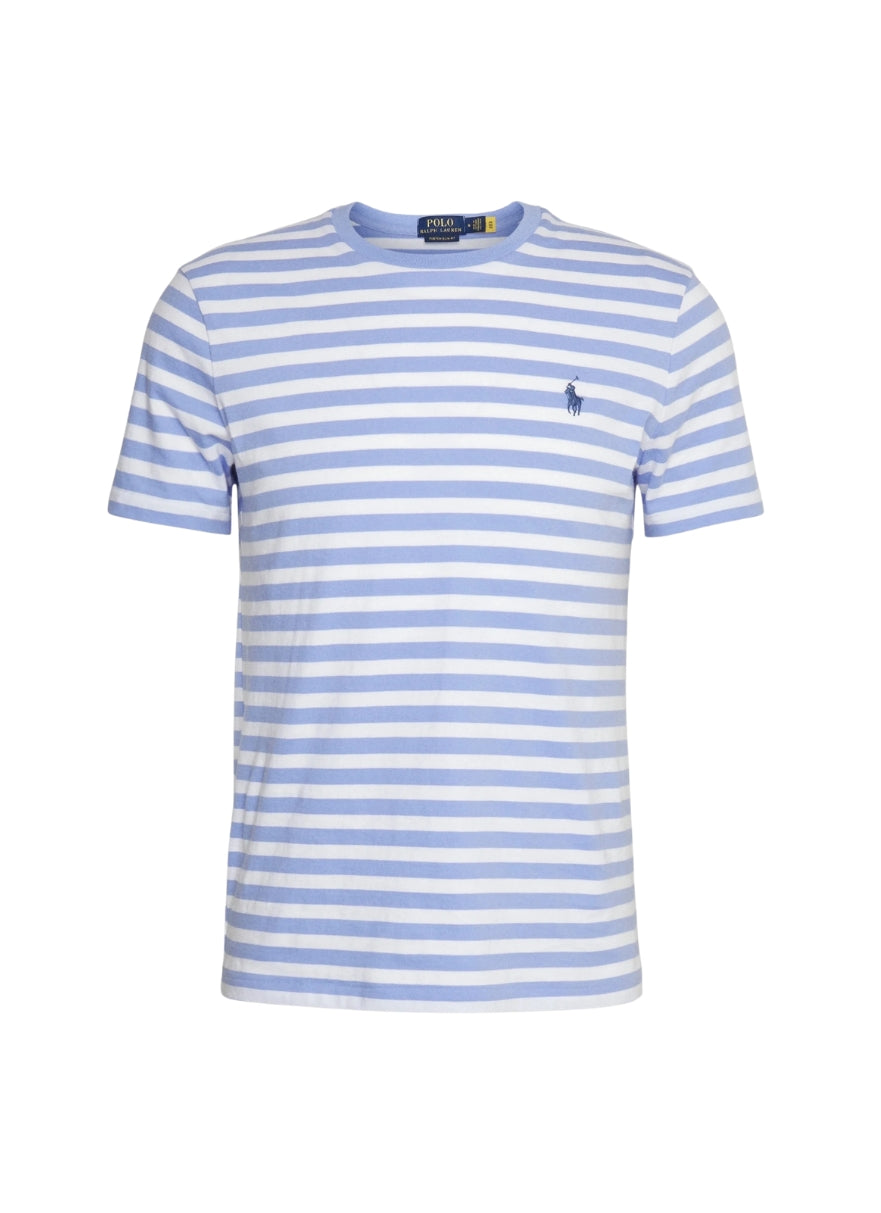 PRL "Harbor Island" Striped Tee en Azul